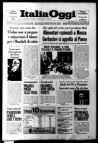 Italia oggi : quotidiano di economia finanza e politica